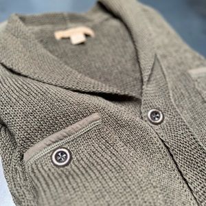 John Varvatos olive cardigan Medium.